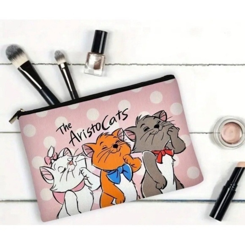 Disney Aristocats Pink Cosmetic Bag